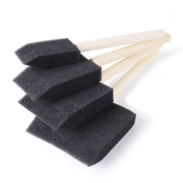 Foam Brush Painting Sponge Tool with Hardwood Handles