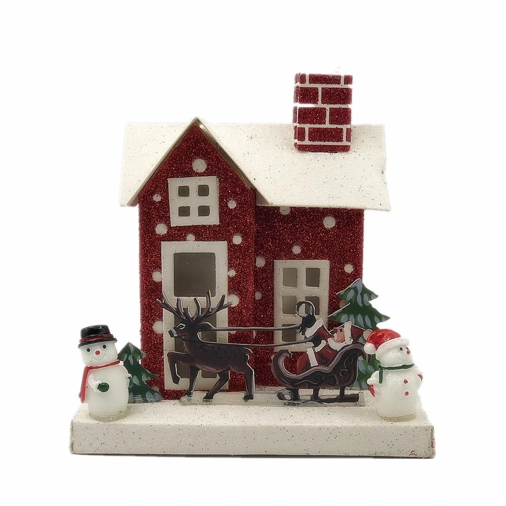 Christmas Decoration Light up Model House Paper Toys