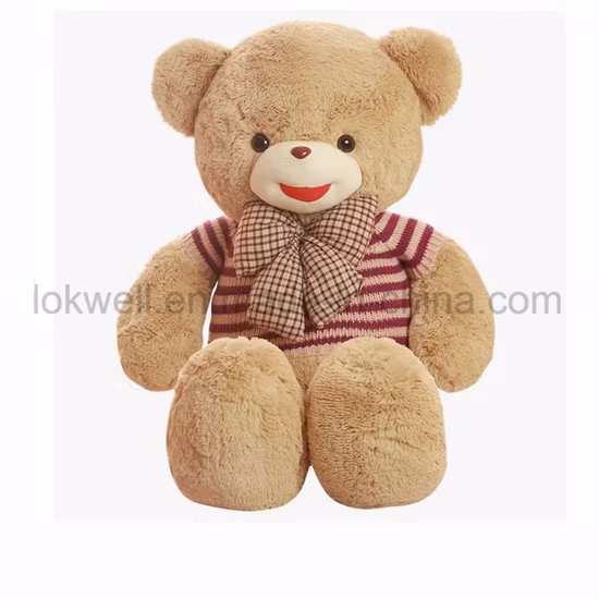Urso de pelúcia com logotipo personalizado/recheado/crianças/crianças/brinquedo macio/bebê/brinquedo de presente para atacado de pelúcia da fabricação de brinquedos de pelúcia da china