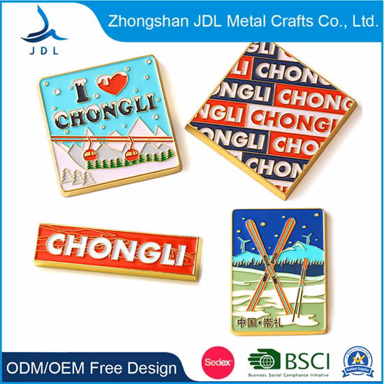 Presente promocional personalizado 3D epóxi ímã de geladeira artesanato de metal para decoração de casa