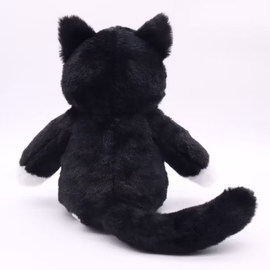Brinquedo de gato fofo e realista para casa 24 cm (A) gato sentado de pelúcia macio macio brinquedos de pelúcia para crianças