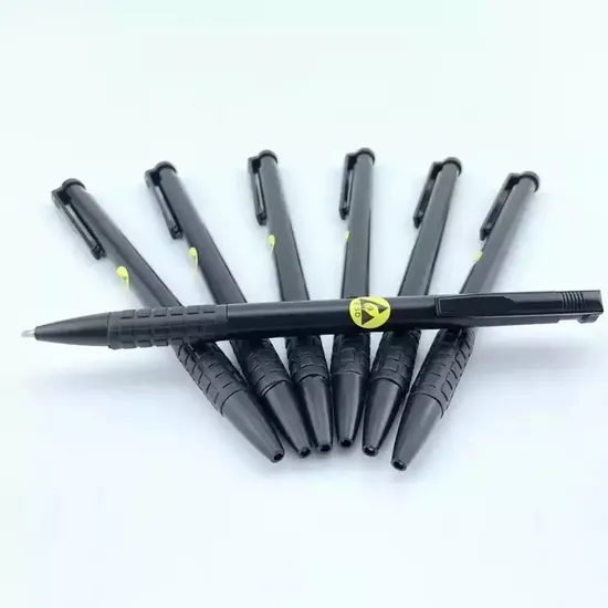 Suporte para caneta ESD preto antiestático/Contêiner para caneta de escritório ESD preto/Artigos de papelaria para caneta ESD