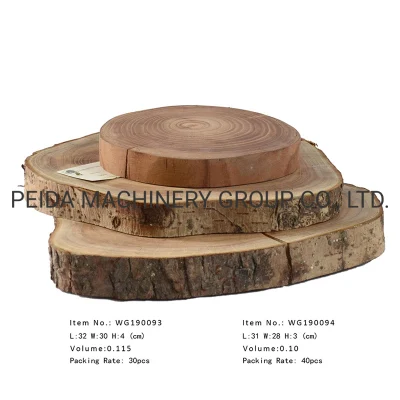 Madeira de pinho ecológica redonda novo design personalidade artesanato discos de madeira antigos ornamento de artesanato