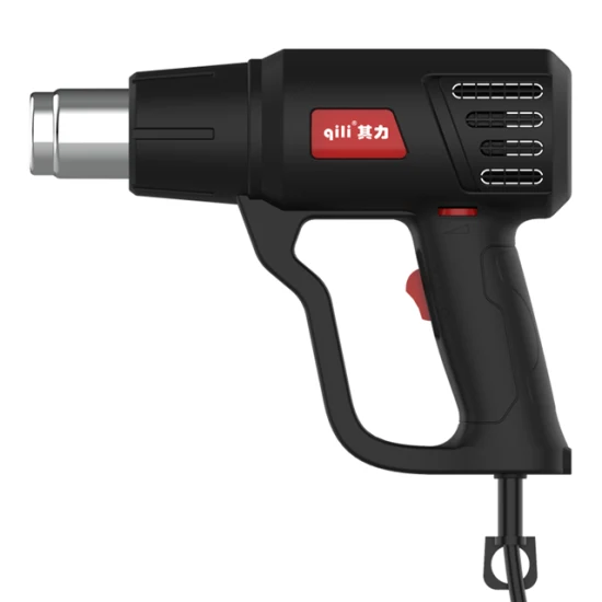 Qili 85A2 2000W soprador de ar quente elétrico solda psiquiatra envoltório pistola de calor selagem de plástico soldagem móvel pistola de calor hotgun para artesanato em madeira