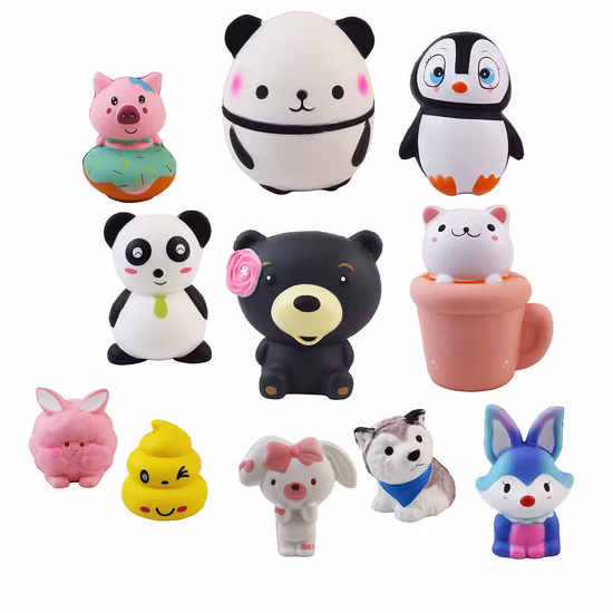 2021 Novo Design Galaxy Series Squishy Toy Lento Crescente Jumbo Colorido Bons Desenhos Animados Panda Pinguim Cat Cup Squishy Outros Brinquedos